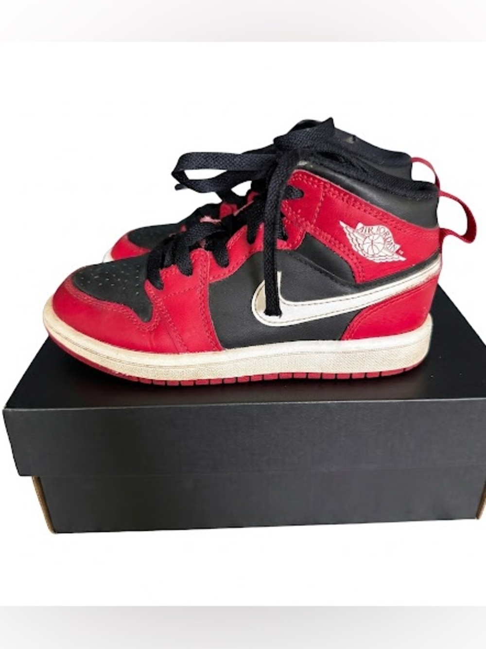 👟 Jordan 1 Mid “Bred” Toddler Sz 12C 👟